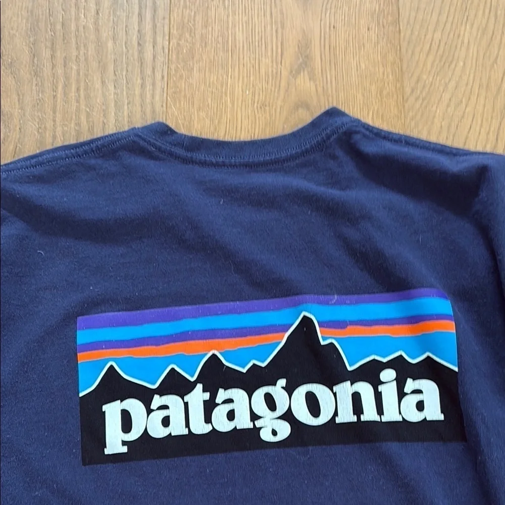 Patagonia Long-Sleeved Logo Responsibili-Tee size M - Picture 5 of 5